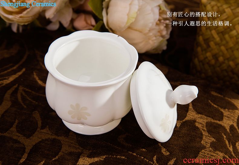 Suit dishes household combination of jingdezhen ceramic tableware suit European contracted ikea dishes porcelain housewarming gift