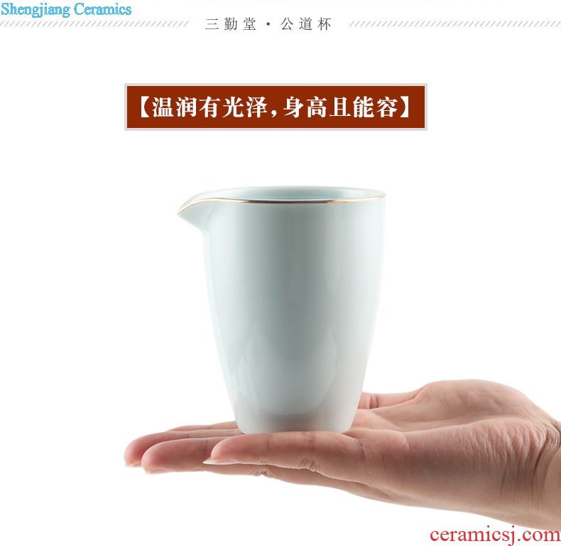 Three frequently hall jingdezhen ceramic teapot tea pot teapot beauty shoulder large household S21001 celadon single pot