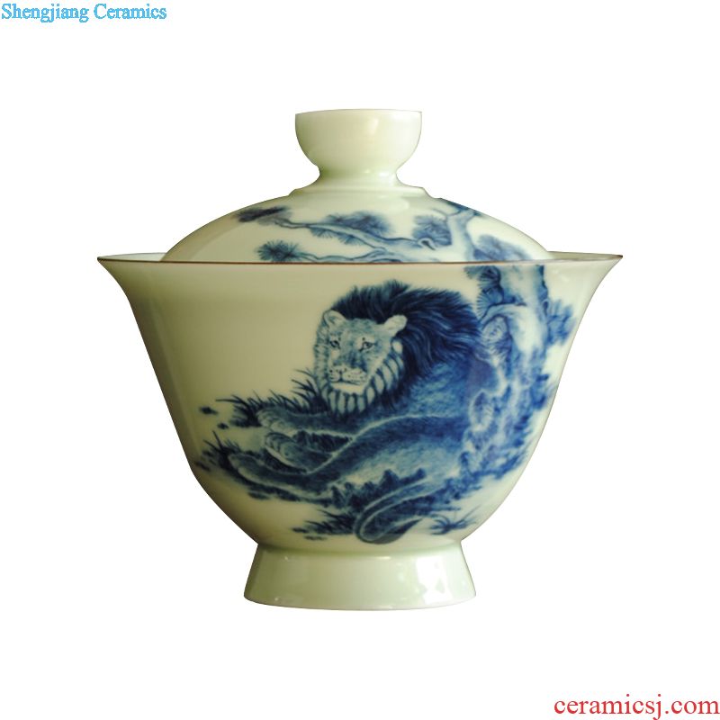 Owl jingdezhen kiln XY - CJ214Q hand-painted porcelain cups Ceramic tea set Pine crane cup