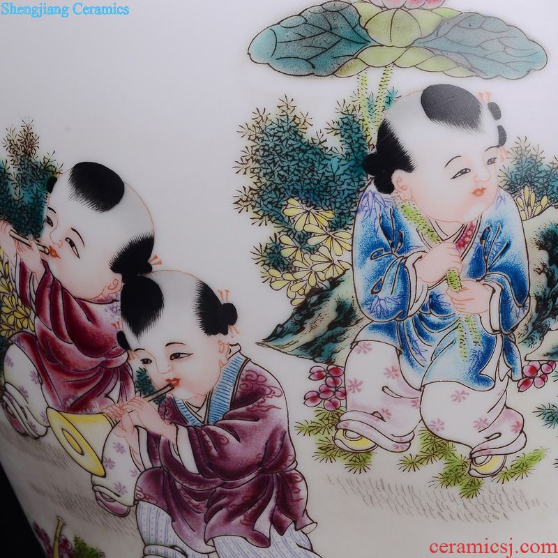 Jingdezhen ceramics hand-painted pastel lohan cylinder home furnishing articles furnishing articles household act the role ofing is tasted creative living room