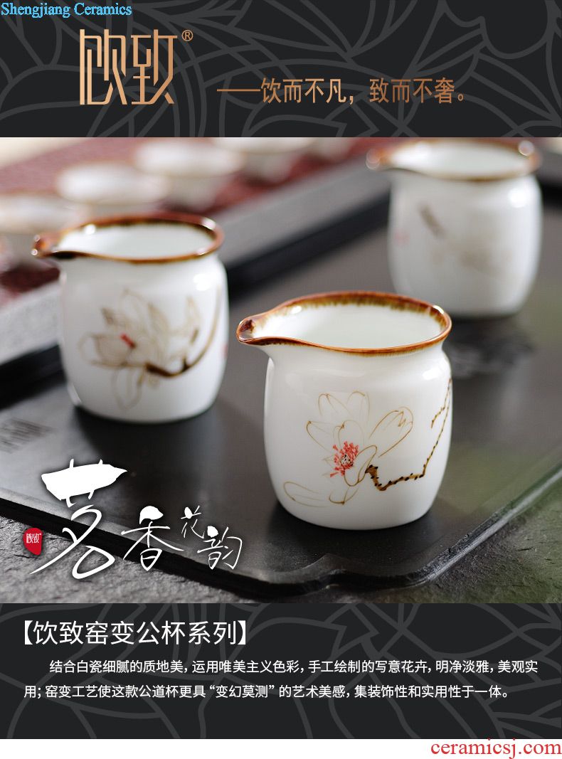 Drink to Antique hand-painted porcelain ceramic cups sample tea cup kung fu tea set individual tasting a cup of tea cup