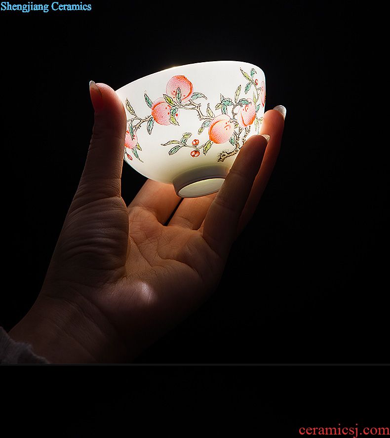 Clearance rule ceramic kung fu tea masters cup hand-painted pastel kwai koubei seasons all hand of jingdezhen tea service