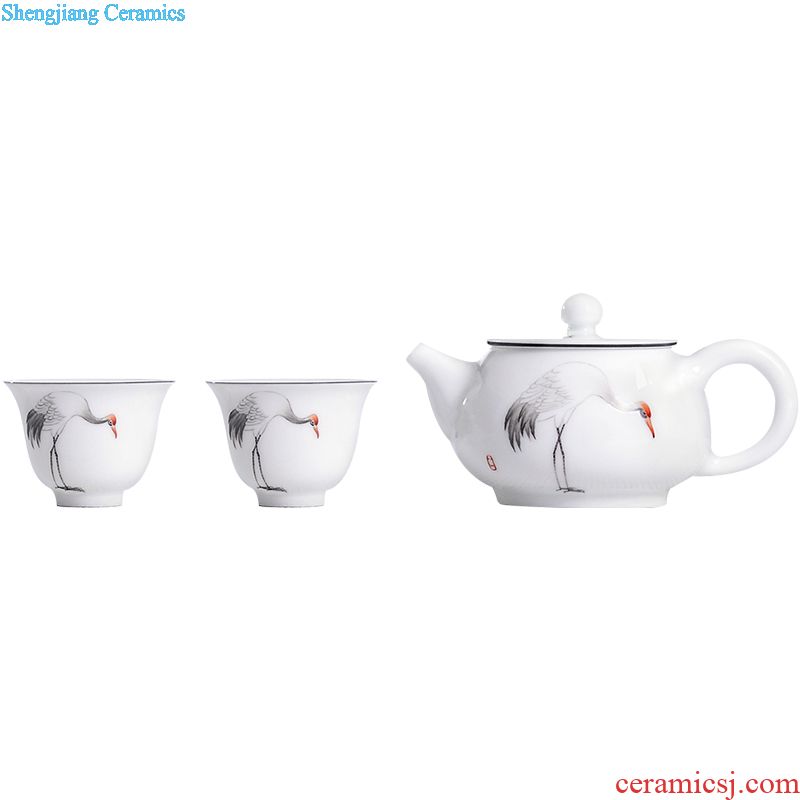 Jingdezhen ceramics by hand single cup master cup your kiln coarse pottery scenery sample tea cup kung fu tea cups