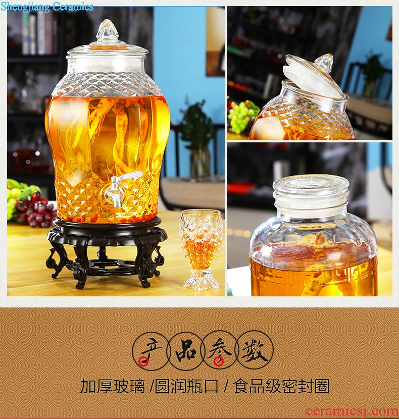 Jingdezhen 10 jins 20 jins 30 jins 50 jins archaize ceramic wine jar jar of wine liquor it small pits it lu