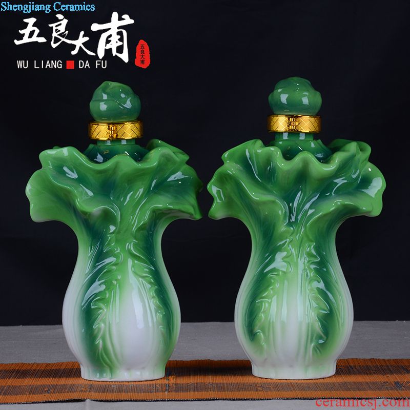 Jingdezhen ceramic ricer box stool barrel food cans 20 jins flour storage cylinder cylinder tank pickle jar