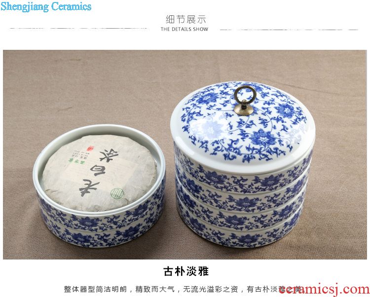 Is blue and white kung fu Yang heat-resistant glass flower pot red tea ceramic filter tea cup home with tea