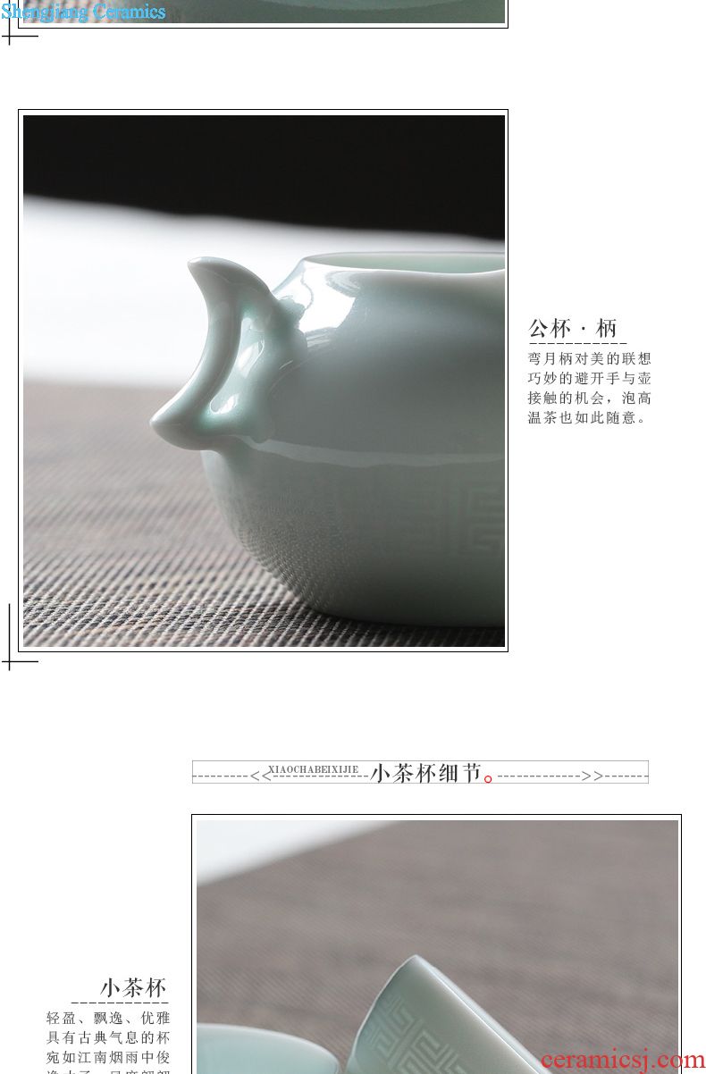 Three frequently hall your kiln jingdezhen ceramic fair mug and a cup of tea greed tea cup points S34008) suit