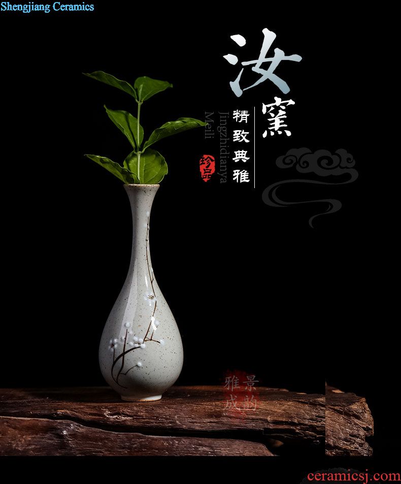 Jingdezhen ceramics vase interior furnishing articles sitting room decoration new classic retro hydroponic lucky bamboo vase