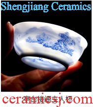 Bearing clearance rule ceramic pot colored enamel floral longfeng grain pot bearing all hand jingdezhen kung fu tea accessories