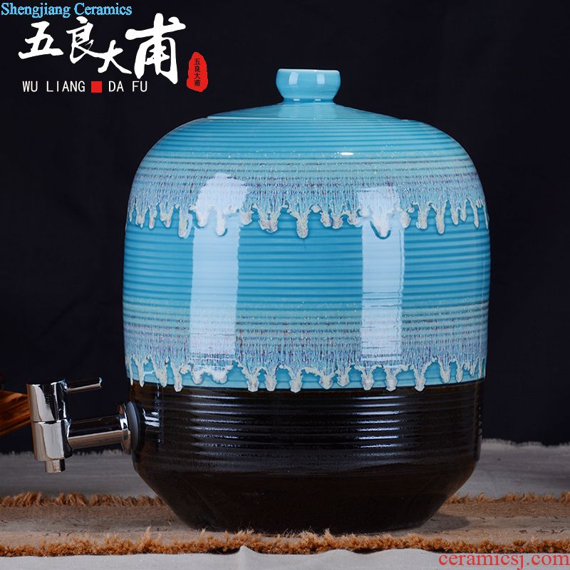 Hoard jars sealed jar jar of wine jar sealing jars 10 jins to jingdezhen ceramic foam bottle