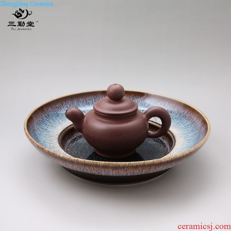The three regular ruby red tureen large jingdezhen ceramic cups S11030 kung fu tea set three traditional craft to bowl