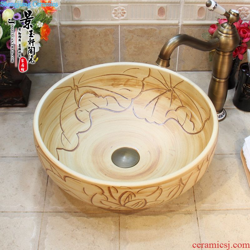 JingYuXuan ceramic art basin ancient carriage trumpet 34-35 cm ware bath lavatory basin