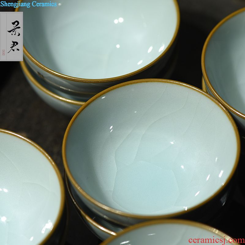 Jingdezhen porcelain enamel colour of flowers and birds all hand sample tea cup kung fu tea cup ceramic cup personal Lord