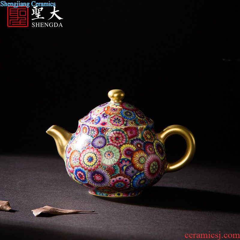 Holy big cup sample tea cup hand-painted ceramic kung fu masters cup blue to tie up branches all hand of jingdezhen tea service