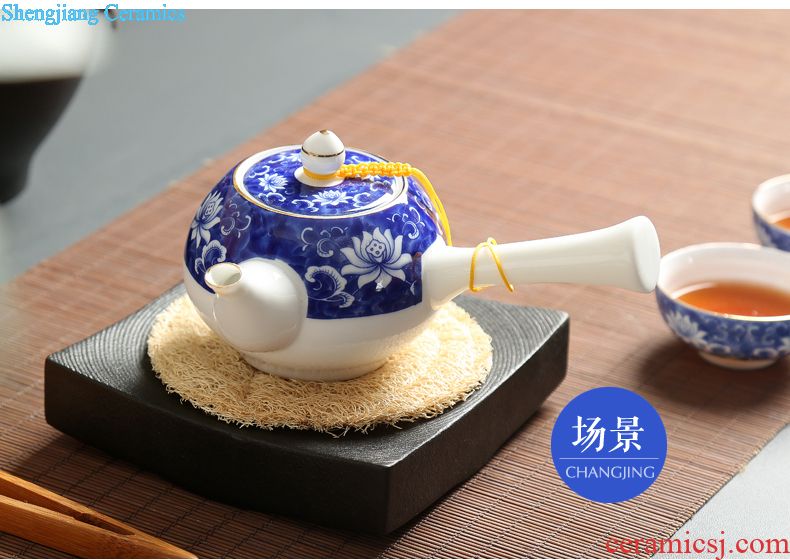 Your kiln tea set to open the slice is young brother kiln porcelain porcelain of a complete set of kunfu tea glass teapot