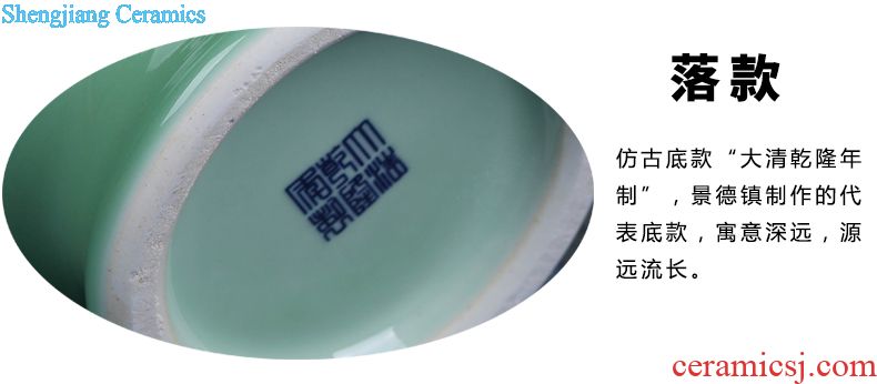 Jingdezhen porcelain brush pot furnishing articles desk of Chinese style arts and crafts moved into gifts creative gift
