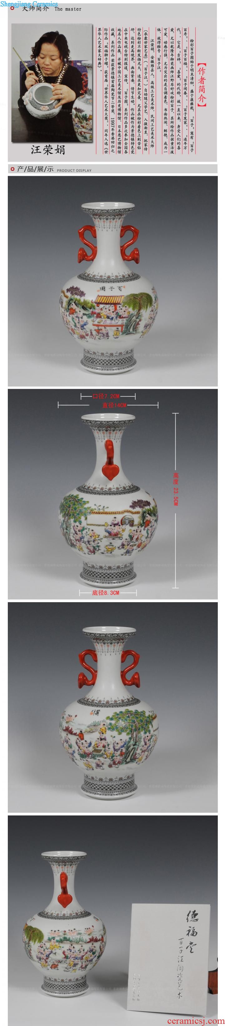 Jingdezhen ceramics office furnishing articles manually after cologne vase sitting room home decoration decoration vase