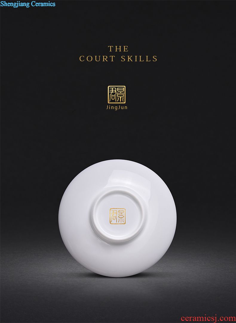 JingJun jingdezhen ceramic coarse after getting crack cup travel personal portable office coarse pottery