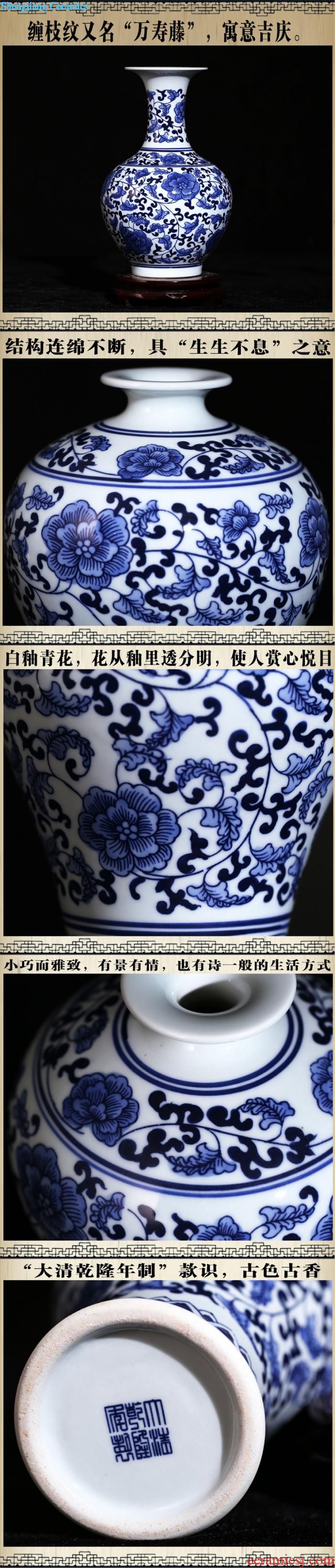 Jingdezhen ceramics creative jun porcelain vase classical household act the role ofing is tasted sitting room decoration crafts modern furnishing articles