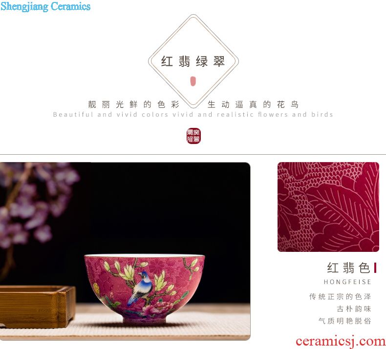 Master of jingdezhen ceramic tea set small bowl sample tea cup cup single cup personal custom hand-painted teacup