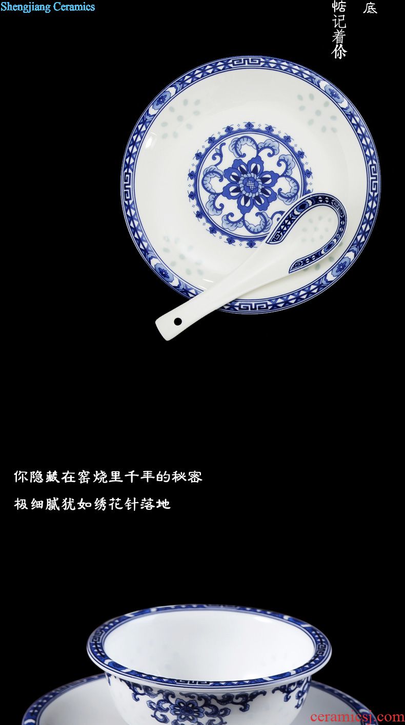 Far industry - European high-grade bone China coffee set Jingdezhen ceramic coffee cups of coffee a suit of a complete set of 15 into the head