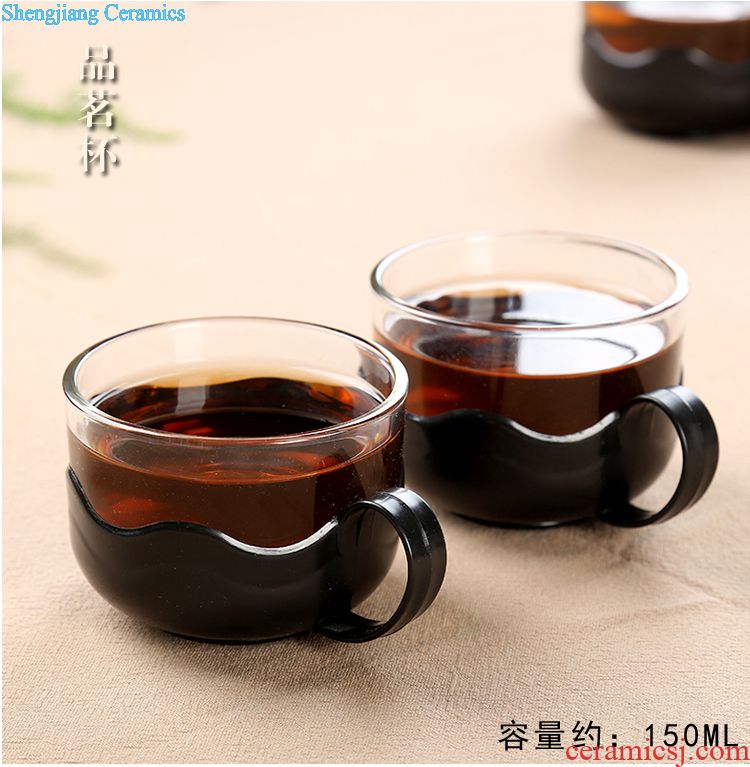 Is Yang glass cup upset ceramic sample tea cup kung fu tea cup with imitation enamel cup of my tea cup