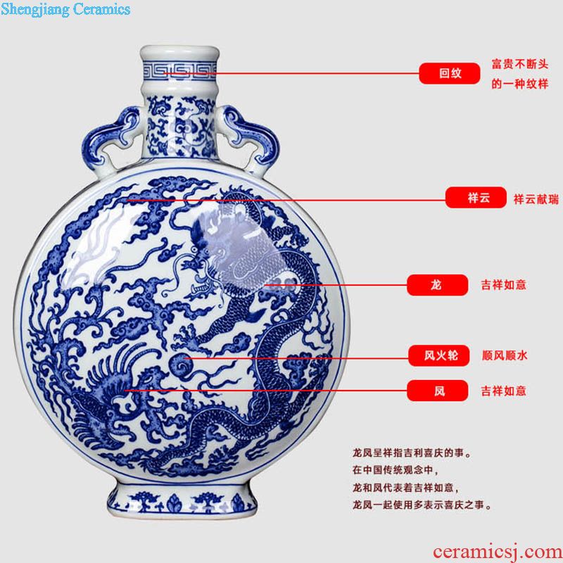 Jingdezhen ceramic handmade maintain bucket color antique painting of flowers and tea pot decorative furnishing articles tea table POTS