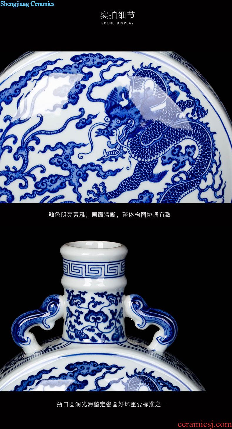 Jingdezhen ceramic handmade maintain bucket color antique painting of flowers and tea pot decorative furnishing articles tea table POTS