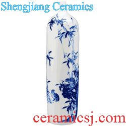 Jingdezhen ceramics China red vase continental sitting room place China flower adornment creative home to restore ancient ways