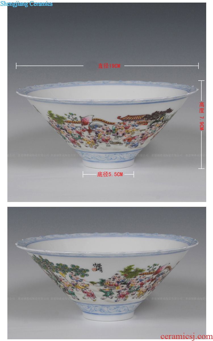 Jingdezhen ceramics hand-painted Chinese vase household adornment art crafts home sitting room adornment