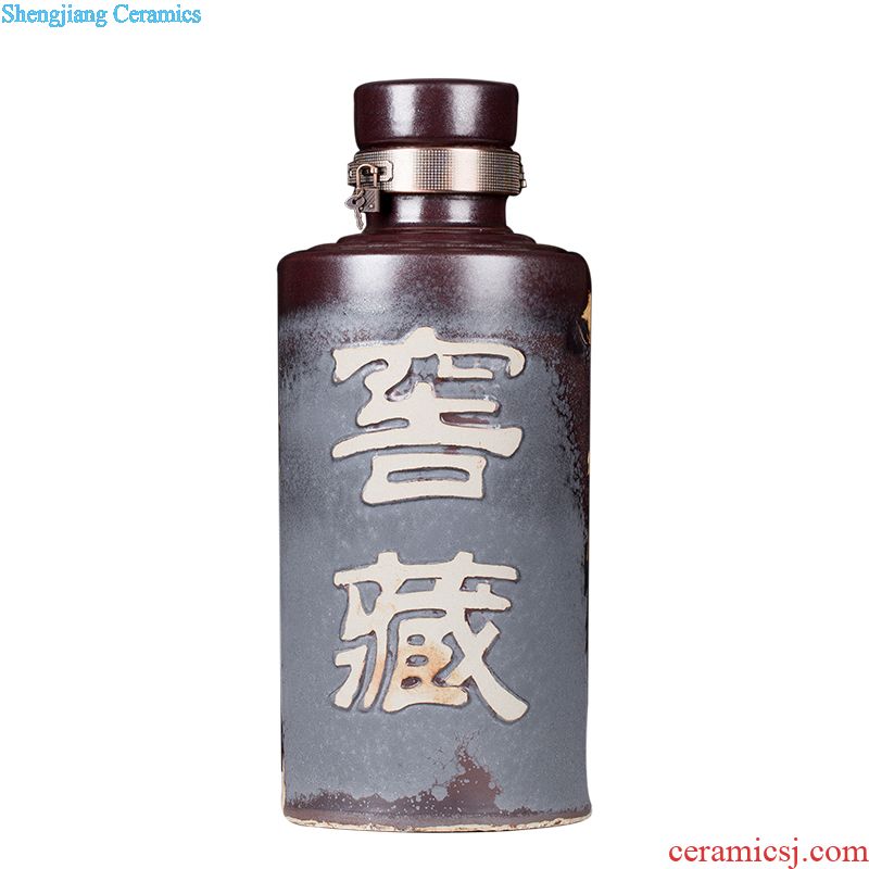 Bubble jars bubble bottle 10 jins jar with leading archaize of jingdezhen ceramic jars medicine bottle seal wine