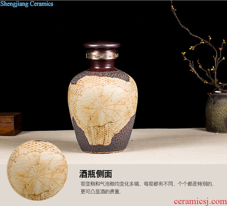 Archaize ceramic jars the general pot of 20 jins with leading wine bubble jars bottle it jingdezhen archaize jars