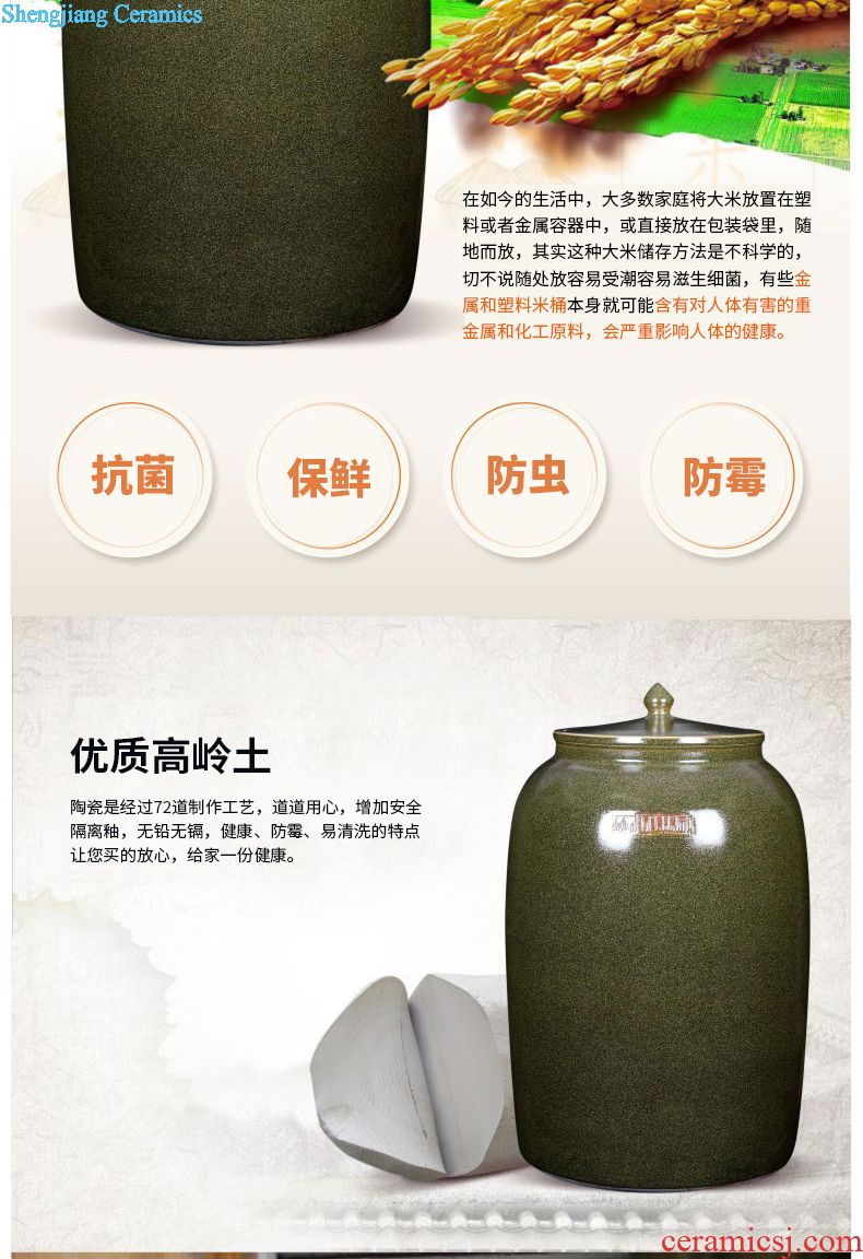 Jingdezhen ceramic bottle jars 1 catty 3 kg 5 jins of 10 jins liquor bubble bottle jars bottle jars hip flask