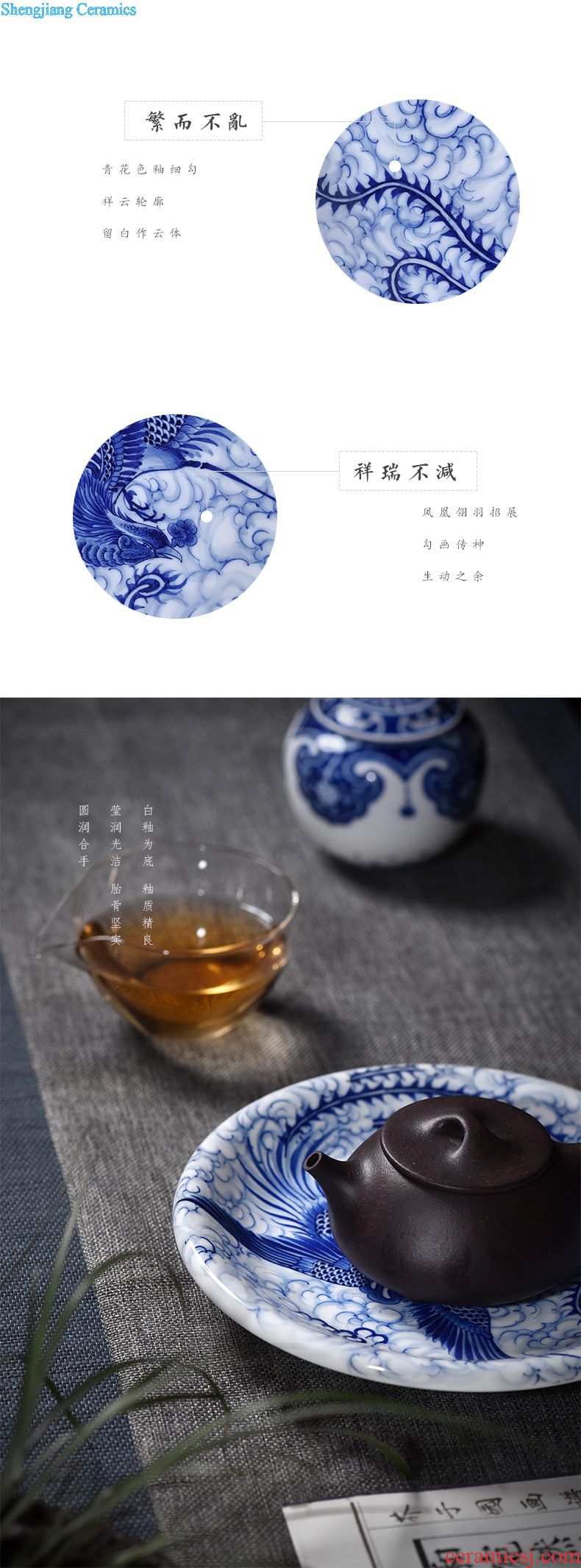 JingJun Jingdezhen ceramics hand-painted pastel lad all hand teapot kung fu tea set tea service