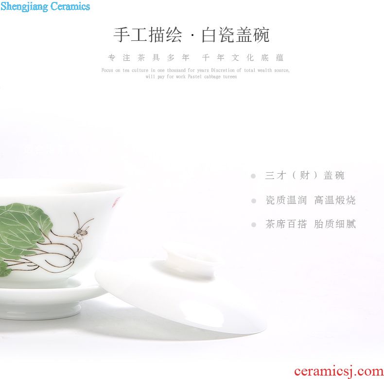 Three frequently hall your kiln cups Sample tea cup personal jingdezhen ceramics slicing can raise master cup single cup S44008