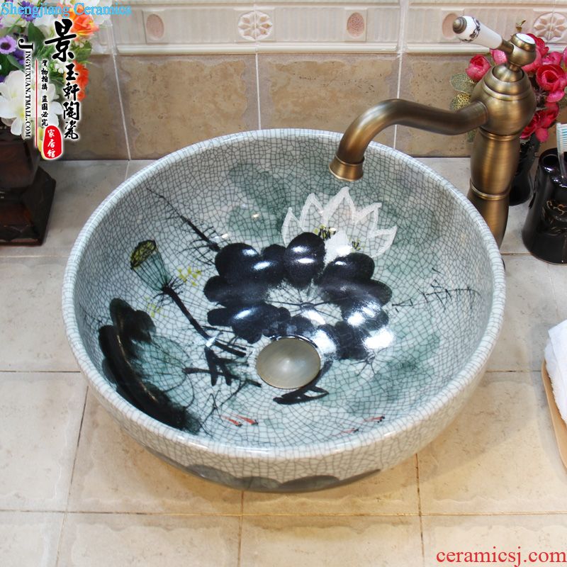 JingYuXuan jingdezhen ceramic lavatory basin art basin sink the stage basin admiralty bergamot