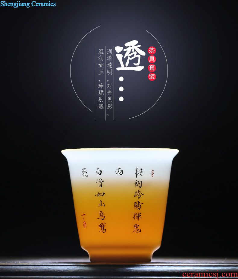 Three frequently hall jingdezhen ceramic teapot tea ware kung fu tea set hand-painted teapot S22021 household single pot
