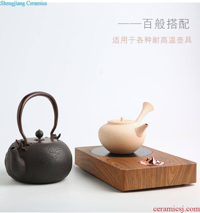 Three frequently two hall a pot of crack of jingdezhen ceramic portable kung fu tea set TZS067 office trip
