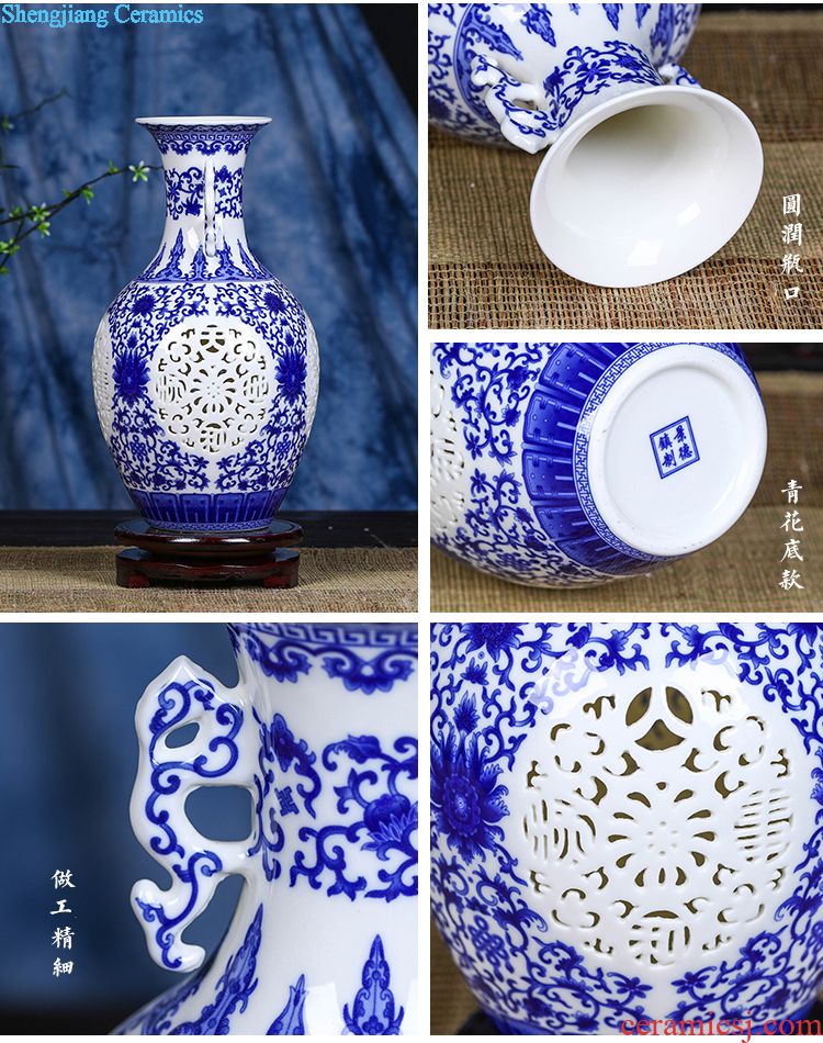 Jingdezhen ceramic flower vase modern hand-painted vases of new Chinese style household the sitting room porch place crafts