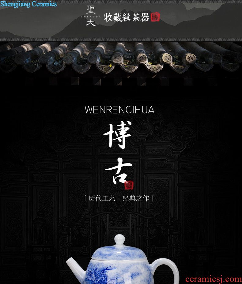 Holy big ceramic teacups hand-painted pastel peach individual cup sample tea cup all hand jingdezhen tea master cup