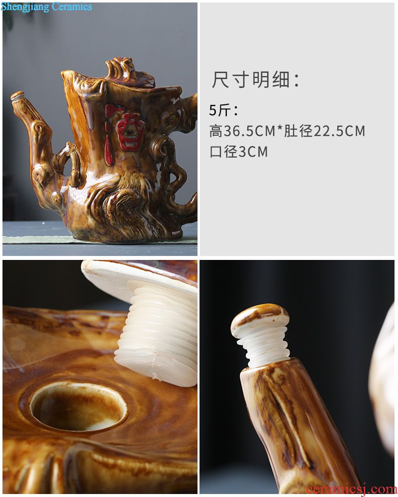 Bubble wine jars of jingdezhen porcelain flask archaize seal it wine (50 kg/bottle