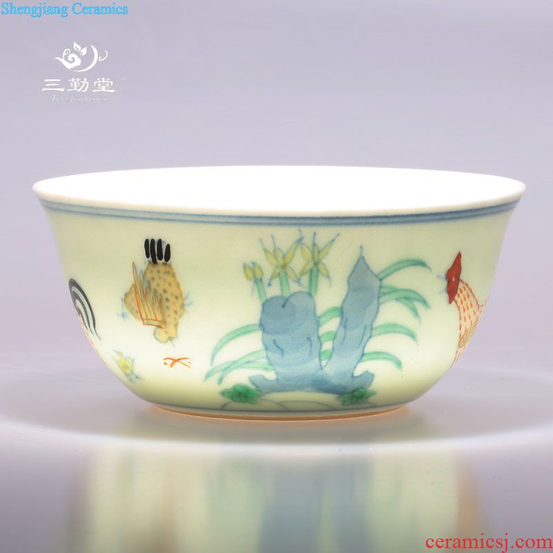 Three frequently hall official kiln glaze crack cup a pot of two cups of jingdezhen ceramic tea set TZS050 portable travel