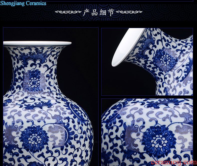 Jingdezhen ceramics vase of hydroponic mesa somebody else hand-painted sitting room furnishing articles furnishing articles ikebana arts and crafts