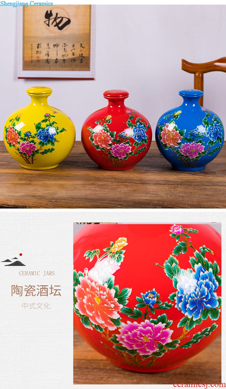 Jingdezhen ceramic wine temperature restoring ancient ways of Chinese style household liquor warm hip flask glass a small handleless wine cup wine suits hot hip flask