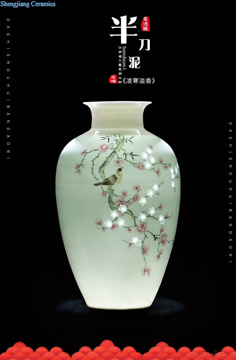 HC - 082 jingdezhen ceramics hand-painted peony of large vases, modern home sitting room decoration that occupy the home furnishing articles