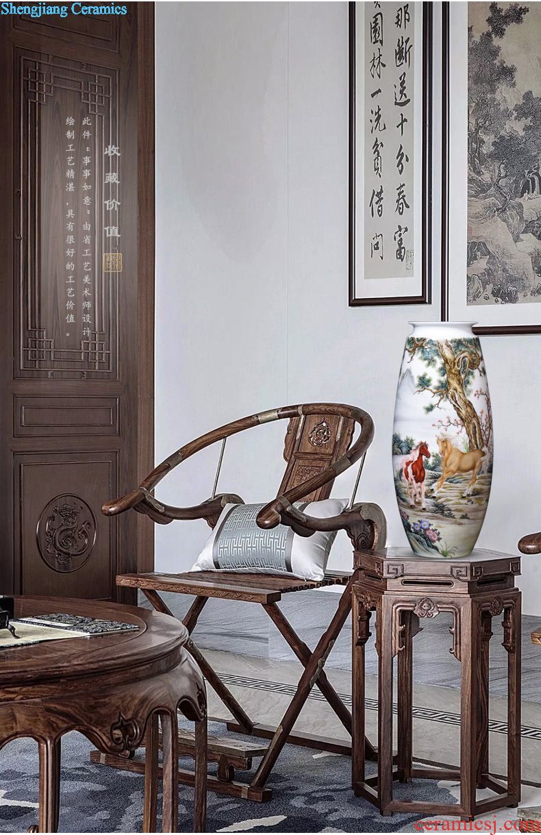Jingdezhen porcelain hand-painted blue and white porcelain vases, furnishing articles home decoration