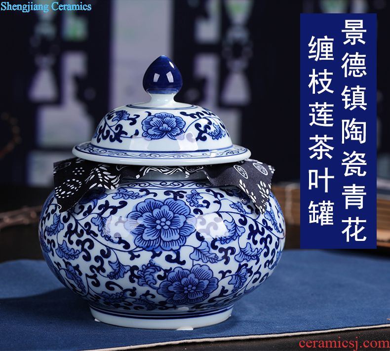 Jingdezhen ceramic Chinese red red hydroponic vases, flower arrangement home sitting room place dry flower decoration porcelain