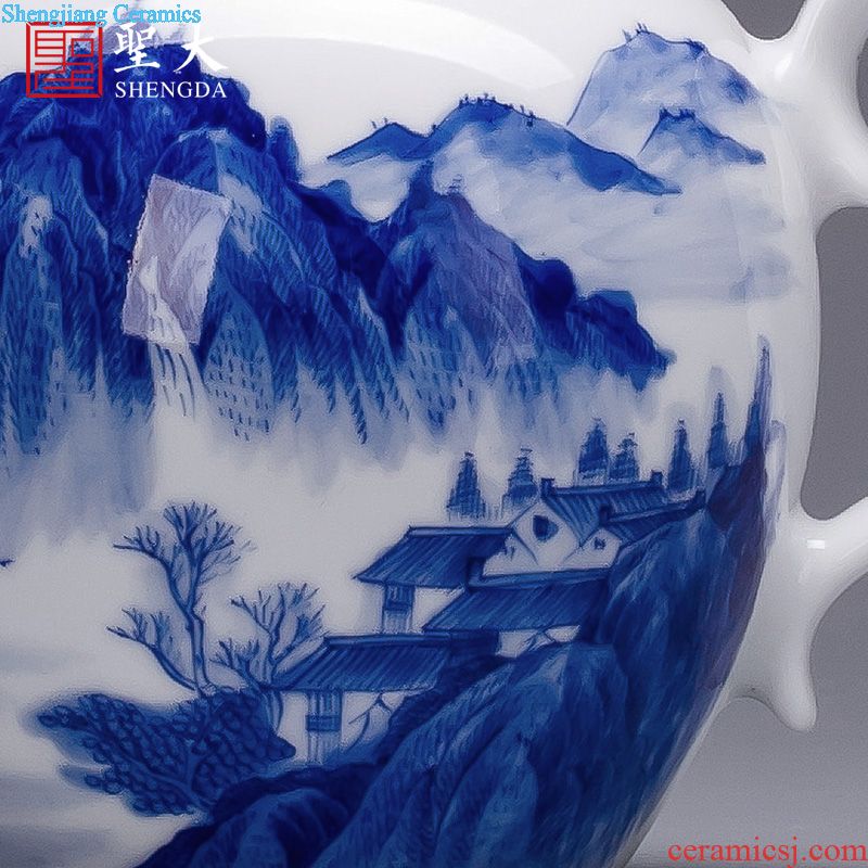 Santa teacups hand-painted ceramic kungfu pastel lad sample tea cup cup all hand of jingdezhen tea service master cup