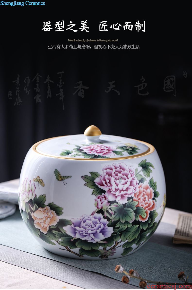Jingdezhen porcelain ceramic teapot high-capacity cool large blue and white porcelain kettle cold girder teapot household kettle