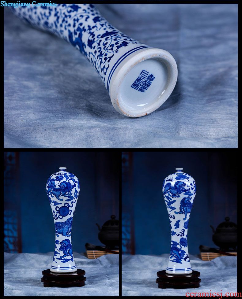 Archaize style furnishing articles jingdezhen ceramics originality fashionable Chinese style household small general canister vase